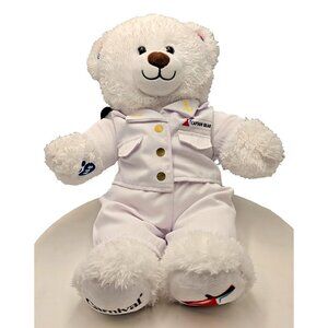 Build-A-Bear Exclusive Carnival Cruise Line White Bear In BAB Captain's Uniform